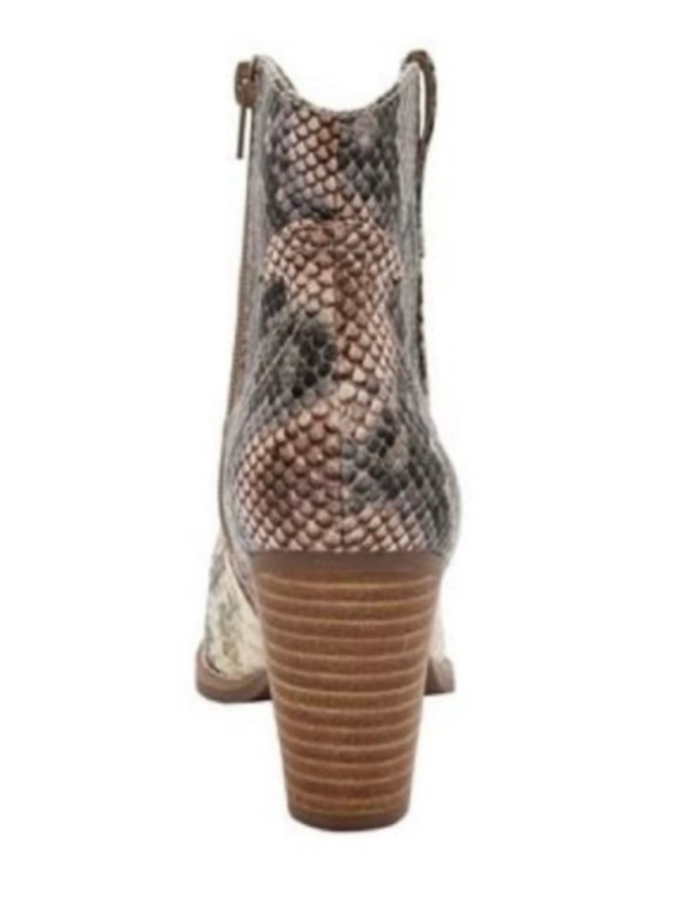 NWT Sugar Tarah Snakeskin Print Ankle Boots, Women's Fashion Booties, Size 8.5 - Picture 4 of 4